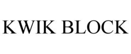 KWIK BLOCK trademark