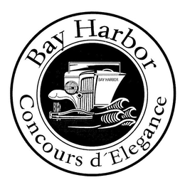 BAY HARBOR CONCOURS D'ELEGANCE trademark