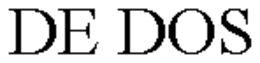 DE DOS trademark