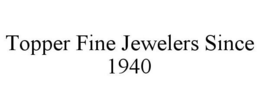 TOPPER FINE JEWELERS SINCE 1940 trademark