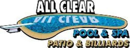 ALL CLEAR POOL & SPA PATIO & BILLIARDS trademark