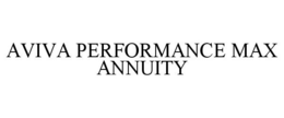 AVIVA PERFORMANCE MAX ANNUITY trademark