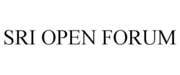 SRI OPEN FORUM trademark