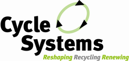 CYCLE SYSTEMS RESHAPING RECYCLING RENEWING trademark