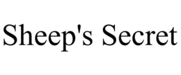 SHEEP'S SECRET trademark