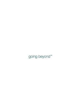 GOING BEYOND trademark