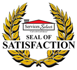 SEAL OF SATISFACTION SERVICES SELECT "CALL WITH CONFIDENCE" trademark