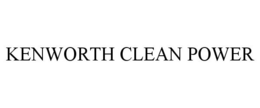 KENWORTH CLEAN POWER trademark