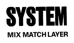 SYSTEM MIX MATCH LAYER trademark