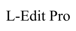 L-EDIT PRO trademark