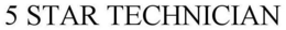 5 STAR TECHNICIAN trademark