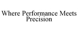 WHERE PERFORMANCE MEETS PRECISION trademark
