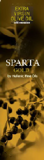 EXTRA VIRGIN OLIVE OIL COLD EXTRACTION SPARTA GOLD BY HELLENIC FINE OILS trademark