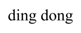 DING DONG trademark