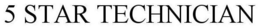 5 STAR TECHNICIAN trademark