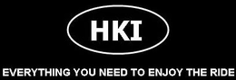 HKI EVERYTHING YOU NEED TO ENJOY THE RIDE trademark