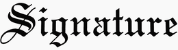 SIGNATURE trademark