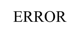ERROR trademark