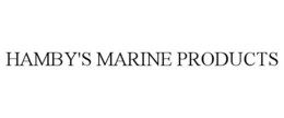 HAMBY'S MARINE PRODUCTS trademark