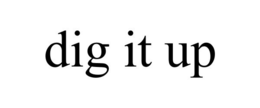 DIG IT UP trademark