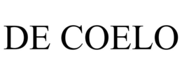 DE COELO trademark