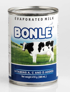 BONLÉ EVAPORATED MILK VITAMINS A, C AND D ADDED trademark