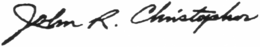JOHN R. CHRISTOPHER trademark