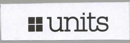 UNITS trademark