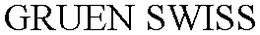 GRUEN SWISS trademark