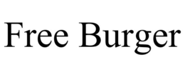 FREE BURGER trademark