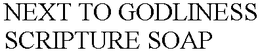 NEXT TO GODLINESS SCRIPTURE SOAP trademark