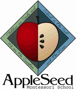 APPLESEED MONTESSORI SCHOOL CHILDREN ARE SEEDS AND SCHOOL IS THE SOIL WE ARE THE SUNSHINE AND THE RAIN trademark