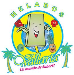 HELADOS VALLARTA UN MUNDO DE SABOR !! trademark