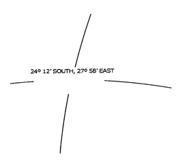 24° 12' SOUTH, 27º 58' EAST trademark