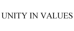 UNITY IN VALUES trademark
