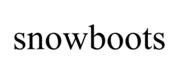 SNOWBOOTS trademark