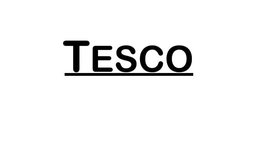TESCO trademark