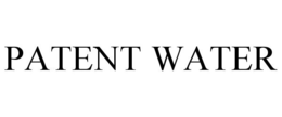 PATENT WATER trademark