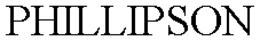 PHILLIPSON trademark