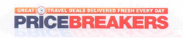 GREAT TRAVEL DEALS DELIVERED FRESH EVERY DAY PRICEBREAKERS trademark