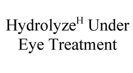 HYDROLYZEH UNDER EYE TREATMENT trademark