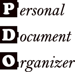 PERSONAL DOCUMENT ORGANIZER trademark