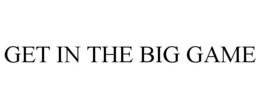 GET IN THE BIG GAME trademark