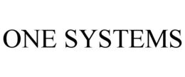 ONE SYSTEMS trademark