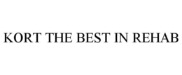 KORT THE BEST IN REHAB trademark