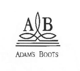 A B ADAM'S BOOTS trademark