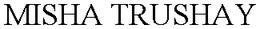 MISHA TRUSHAY trademark