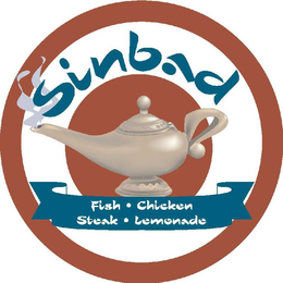 SINBAD FISH · CHICKEN STEAK · LEMONADE trademark