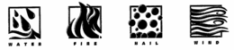 WATER FIRE HAIL WIND trademark