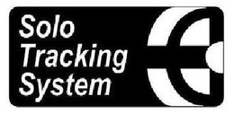 SOLO TRACKING SYSTEM trademark